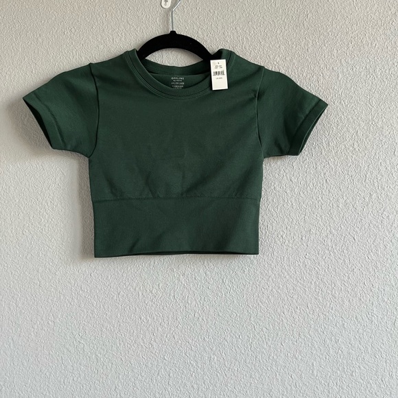 Offline by Aerie Sidewalk Seamless Cropped T-Shirt - Size XXS - Picture 4 of 7